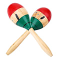 Miniatyrbillede 3 af 5: Farverig Trærasle Percussion Instrument med Salsa-Rytme til Fester og Spil