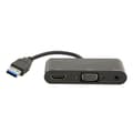 USB-HD Multimedia Interface 2-in-1 musta 1080P 60HZ 5Gbps USB 3.0-VGA-sovitin kokousviihteeseen