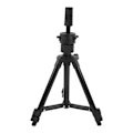 Miniatyrbillede 4 af 8: Stativ parykhoved formholder stativ beslag aluminiumslegering Falsk hoved form stativ Sort