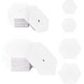 Miniatyrbilde 1 av 4: 300 stk. 2 Stiler Sekskant Papirsøm for Quilting (Side 1,4 tommer & 1 tomme) DIY Lappeteppe Syhåndverk Quilting Maler Hvite Blanke Belagte Papir Pi