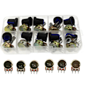 Miniatyrbillede 1 af 5: Wh148 Potentiometer Kit B1/2/5/10/20/50/100/500k 1m 15mm Lineær Taper Rotary Sæt