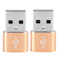 Pikkukuva 1 / 8: 2 kpl alumiiniseos TypeC - USB -sovitinta latauksen synkronointiin ja tiedonsiirtoon (kulta)