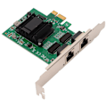 Miniatyrbillede 7 af 8: PCIE Ethernet-adapterkort 10/100/1000 Mbps Dual Port Ethernet-netværkskort med tynd beslag til Windows