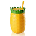 Miniatyrbilde 1 av 5: Ananas kjøler ananas kopp sugerør kopp juice kopp 468ml