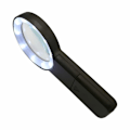 Miniatyrbillede 4 af 4: 6X LED Belyst Asfærisk Forstørrelsesglas med Én Linsediameter