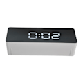 Miniatyrbild 3 av 8: LED-klocka Multifunktionell USB-driven 3 Belysningslägen Snooze Tid Celsius Fahrenheit Display Digital Väckarklocka Vit