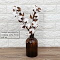 Miniatyrbillede 7 af 8: 3 stk. 10 Bolls Naturlige Bomuldsstængler Kapok Tørrede Blomster Bryllup Fest Hjem Indretning 60cm