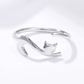 Miniatyrbilde 3 av 5: 925 Sterlingsølv Justerbar Hummingbird Ring med sølv Cubic Zirconia - lekre smykker for kvinner og jenter