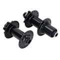 Miniatyrbillede 2 af 8: 2 stk. Cykelnav med sorte aluminiumlegering 32 huller forreste og bageste cykelskive med 4 lejer til bjergcykling