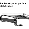 Miniatyrbillede 3 af 5: Laptop Stand - 10 til 18 tommer Laptop Stand - Universal Ventileret Laptop Stand Kompatibel med MacBook, Notebook, ASUS, Acer, etc - Sort Aluminium