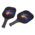 Miniatyrbild 8 av 8: Pickleball-set med 2 racketar, 4 bollar och 1 racketväska i glasfiber och PP för utomhusträning
