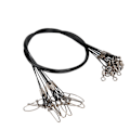 Miniatyrbillede 4 af 8: Fiskewire Line Leash Anti Bite Stål Fiskewire Stål Wire Leader med Rullende Svirvelsort