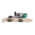 Miniatyrbilde 3 av 8: Pcie-utvidelseskort PCIE-seriekort Datamaskin Desktop COM-port PCIE til RS232-grensesnitt Utvidelseskort med dobbel serieport