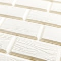 Pikkukuva 2 / 5: 10 x PE-vaahto 3D tiiliseinä tarra itseliimautuva DIY paneelit vedenpitävä valkoinen