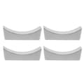 4 st Rostfritt Stål Chopstick Rest Båtform Chopstick Sked Kniv Gaffel Bestickhållare