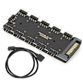 Pikkukuva 1 / 8: Hub Splitter Kaapeli CPU Jäähdytys Hub Electron PC-tietokone AURA RGB-sovitin 5V SATA-virtalähde versio 5V SATA-virtalähde