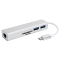 Pikkukuva 2 / 8: 5 in 1 -keskitin USB3.0-portti Gigabit-sovitin RJ45-laajennusliitäntä Telakointitietokonetarvikkeet