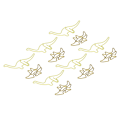 Miniatyrbillede 8 af 8: 100 stk. formet papir clips Pterosauria gul dinosaur form metal bærbare kontor clips til fil klassificering