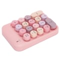 Miniatyrbillede 5 af 8: AJAZZ trådløst numerisk tastatur Chokolade-tasthætte til skift af spilretning AK18 2.4GPink