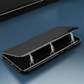 Miniatyrbilde 3 av 5: kompatibel Honor Magic 5 Lite 5g /x9a 5g PU Lær Shell Side View Vindus Stativ Deksel Telefon Cover - D Grønn