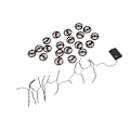 Miniatyrbillede 6 af 8: Halloween String Lights IP65 Vandtæt 3D træ Halloween Dekoration LED String Lights med 20 Bat Lights til fest