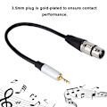 Pikkukuva 7 / 8: Stereo 3,5 mm uros-XLR naaras äänikaapelin muunnin 3,5 mm apapter 0,3 m pituus
