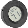 Miniatyrbillede 4 af 5: Reptil Termometer, Mini LCD Digitalt Termometer Hygrometer Rund Form til Humidorer Drivhus Have Kælder Køleskab Skab (Sort)