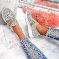 Miniatyrbillede 4 af 4: Ortopædiske slip-on platform sneakers til kvinder40 Rød