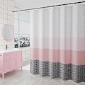 Miniatyrbillede 1 af 5: Wifi Blomstertype fortykkende vandtæt polyester stof bruseforhæng 180*180cm