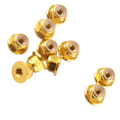 Miniatyrbilde 3 av 8: Anodiserte M4 Nylon Insert SelfLock Muttere Hex Lock Muttere Aluminiumlegering 10stk Sett