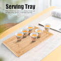 Miniatyrbilde 8 av 8: Husholdning Kjøkken Rektangulær Bambus Matserveringsbrett Tebrett For Grillmat Snacks KakeL 44.3x32.3x2.2cm