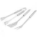 Miniatyrbillede 2 af 4: Grillredskabssæt, BBQ-redskabssæt til grillning, aluminiumskuffert, 3 redskaber i rustfrit stål, Materiale: aluminiumslegering