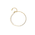 Miniatyrbillede 1 af 5: Guld Tiny Pearl Armbånd med Kultiverede Perler Elegant Kvinders Smykker