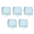 Miniatyrbillede 7 af 8: 5 stk Powder Puff Opbevaringsboks Transparent Multi Purpose Holdbar Powder Puff Holder Etui til øreringe Halskæder