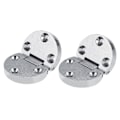 Miniatyrbillede 3 af 8: 2 stk Zinklegering Selvbærende Foldebord Hængsler Hjemmeklap Borde Møbler Oval Hardware