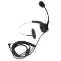 Miniatyrbilde 2 av 8: 3,5 mm ensidig forretningshodetelefon Justerbar Komfortabel Mono Call Center-hodesett med mikrofon for telefoner Bærbare datamaskiner