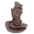 Miniatyrbillede 1 af 8: Keramisk Røgelse Brænder Vandfald Tilbageflow Røgelse Holder Ornament til Hjem Soveværelse Kontor Sauna SPA