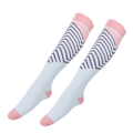 Miniatyrbillede 4 af 8: Compression Running Sleeve Stretch Marathon Ride Farve Strømper til Joggere Atleter Pink Blå L/XL