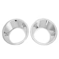 2 st bil främre dimljuslampa täckring ABS silver ersättning för X5 2000-2003