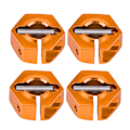 Miniatyrbillede 5 af 8: 12mm Universal Hjul Hex Hub Adapter til HSP Sakura 1/10 Skala RC Bil (5mm, Gylden orange)