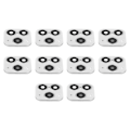 Miniatyrbillede 7 af 8: 10 stk. kamera klistermærke linse cover skift falsk beskyttelsesfilm til IOS 11 til IOS X/xr/xs MaxSilver