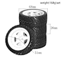 Miniatyrbillede 3 af 5: 4 stk. 68 mm 1/10 RC racerbildæk til -TT01 TT02 XV01 W179