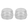 Miniatyrbilde 8 av 8: 2 stk Gasskomfyr knottdeksler Barnesikkert gasskomfyr knottdeksler Protector for Home KitchenTransparent
