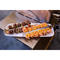 Miniatyrbilde 3 av 5: Slide & Serve BBQ Grillspyd - Sett med 2 gjenbrukbare grillspyd i rustfritt stål | Ideell for grilling av shish kebab | Bruk til biff, svin, kylling, grønnsaker