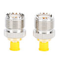 Miniatyrbillede 3 af 8: 2 stk. SMA hun til UHF hun adapter stik messing 50 ohm stik til antenner