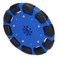 Miniatyrbillede 8 af 8: 100 mm omnidirektional hjul Neopren drivruller Omni Smart Robot Biltilbehør 8 mm hul