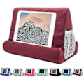 Miniatyrbilde 1 av 4: Nettbrett Putestativ for iPad - Myk Pute Fangstativ med Multi-Vinkel Nettbrett og Telefonholder Rosa