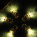 Miniatyrbillede 4 af 8: 100 stk. Dejlig form LED ballonlys Papir Lanternelampe Hjemmefest Bryllupslys IndretningVarm Hvid
