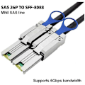 Miniatyrbild 4 av 5: Extern SAS 26 Pin till SFF8088 Server Mini SAS-kabel Datakabel MINI SAS Hane till Hane Datakabel för Server