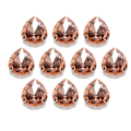 Miniatyrbillede 5 af 8: 10 stk. sy på rhinsten krystaller skinnende knapper dekoration til DIY håndværk tøj sko tasker (0,71 x 0,75 tommer pink dråbeformet)